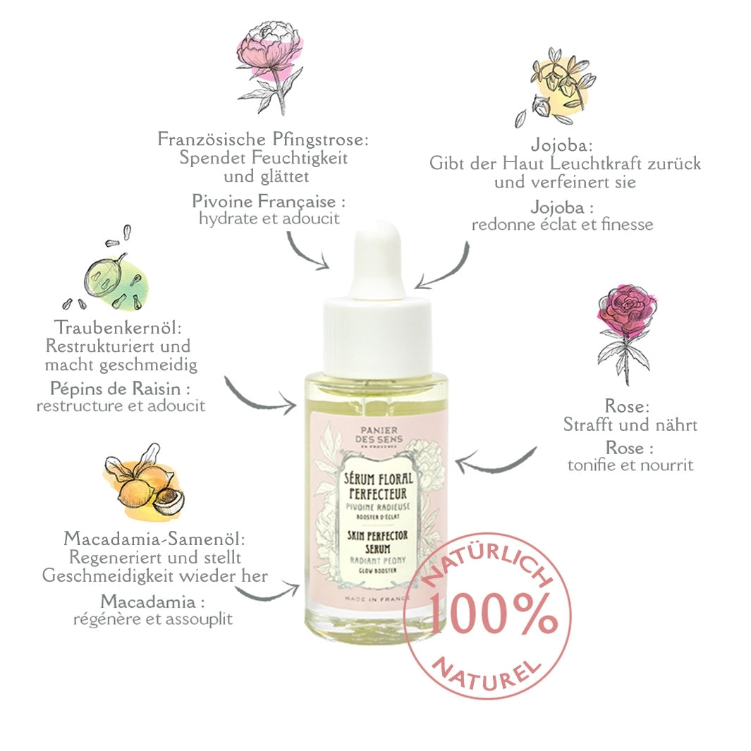 Panier des Sens - Gesichtsserum Strahlende Pfingstrose